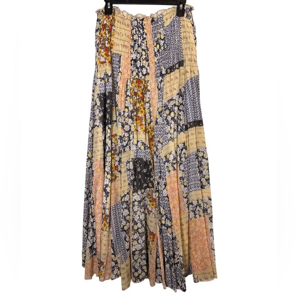 NATURAL LIFE Dresses & Skirts - Natural Life Prairie Boho Floral Cotton Maxi Skirt sz L/XL